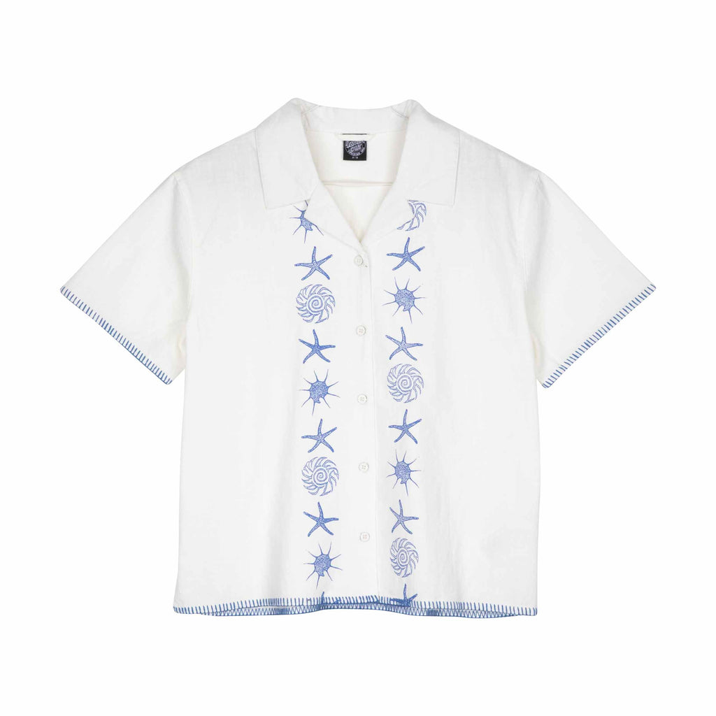 Santa Cruz Reef Shirt-Off White UK14 | Santa Cruz | - Northshore Newquay - Surf/Skate Shop