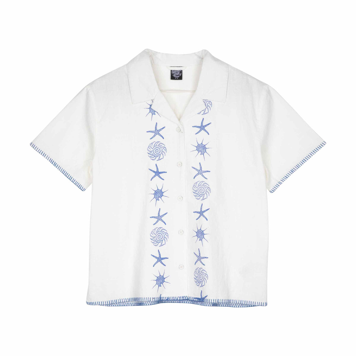 Santa Cruz Reef Shirt-Off White UK14 | Santa Cruz | - Northshore Newquay - Surf/Skate Shop