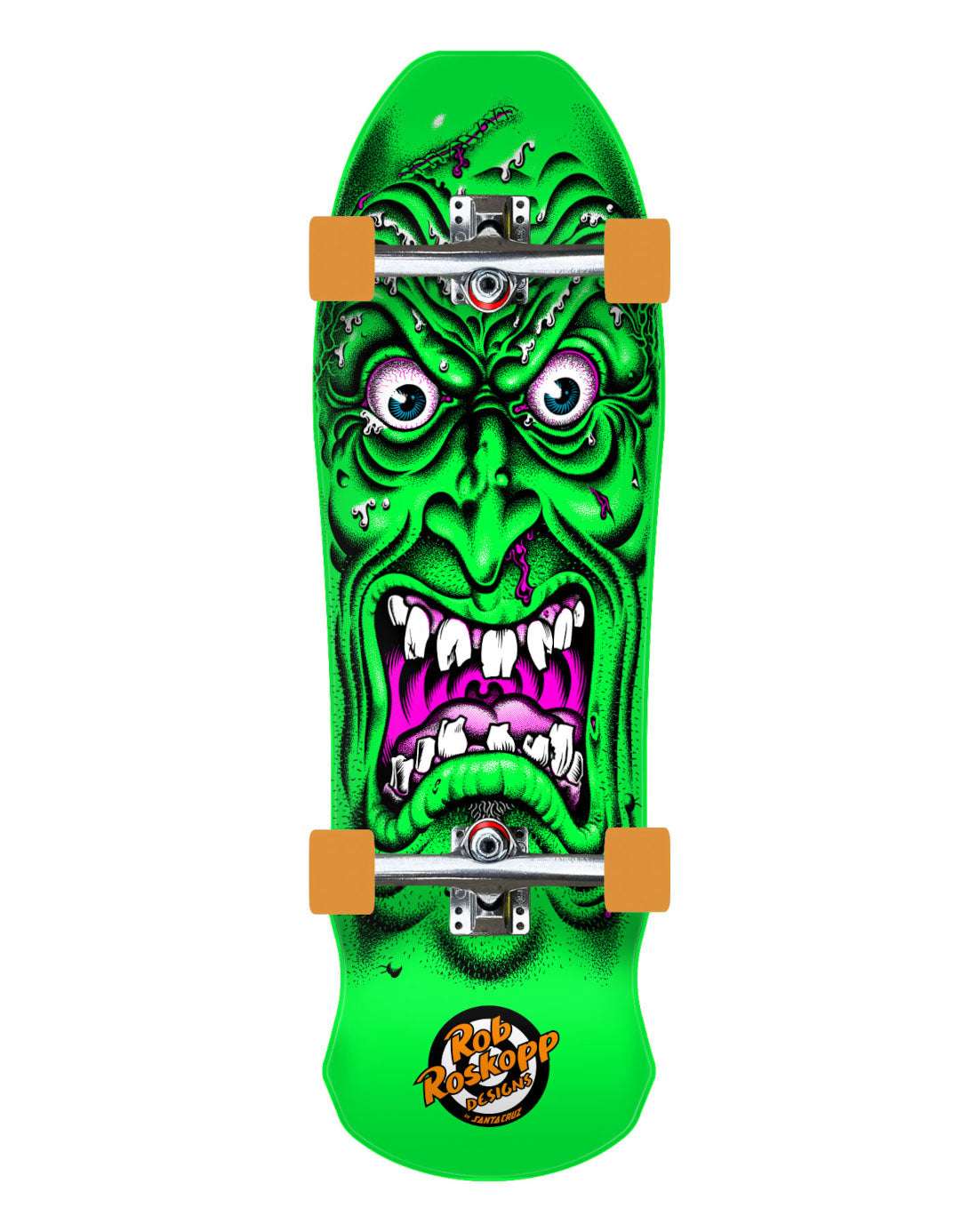 Santa Cruz Roskopp Face 31" Cruiser Skateboard Green | Santa cruz | - Northshore Newquay - Surf/Skate Shop