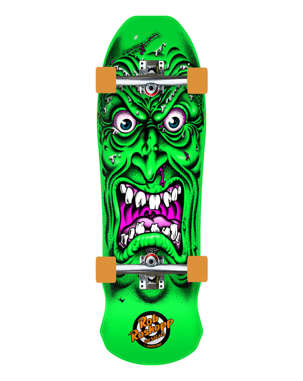 Santa Cruz Roskopp Face 31" Cruiser Skateboard Green