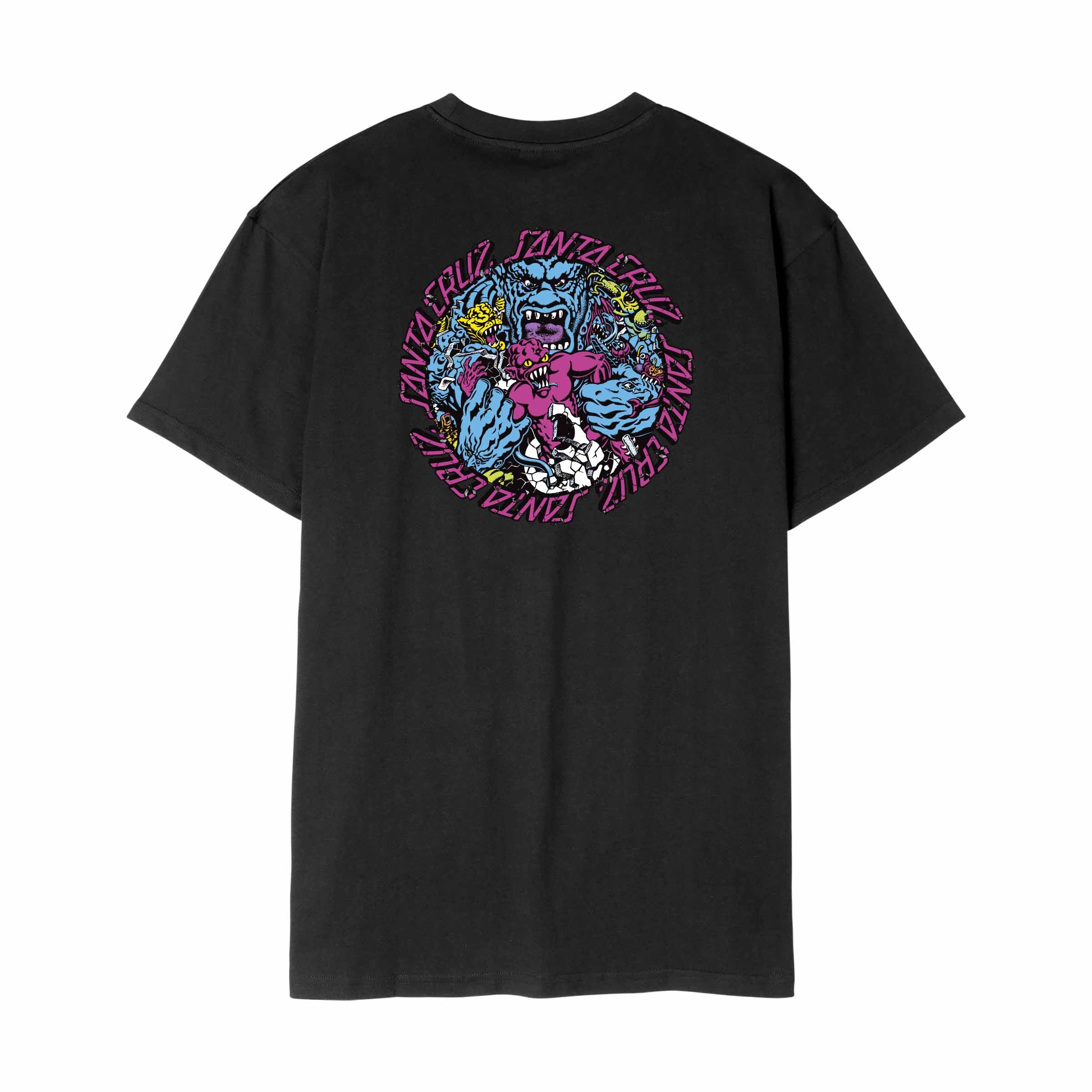 Santa Cruz Roskopp Monster Strip T-Shirt-Black | Santa Cruz | - Northshore Newquay - Surf/Skate Shop