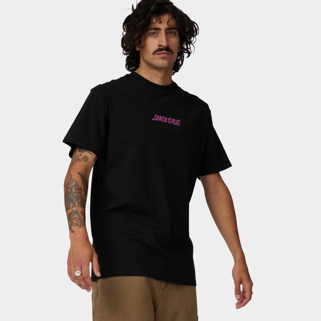 Santa Cruz Roskopp Monster Strip T-Shirt-Black | Santa Cruz | - Northshore Newquay - Surf/Skate Shop