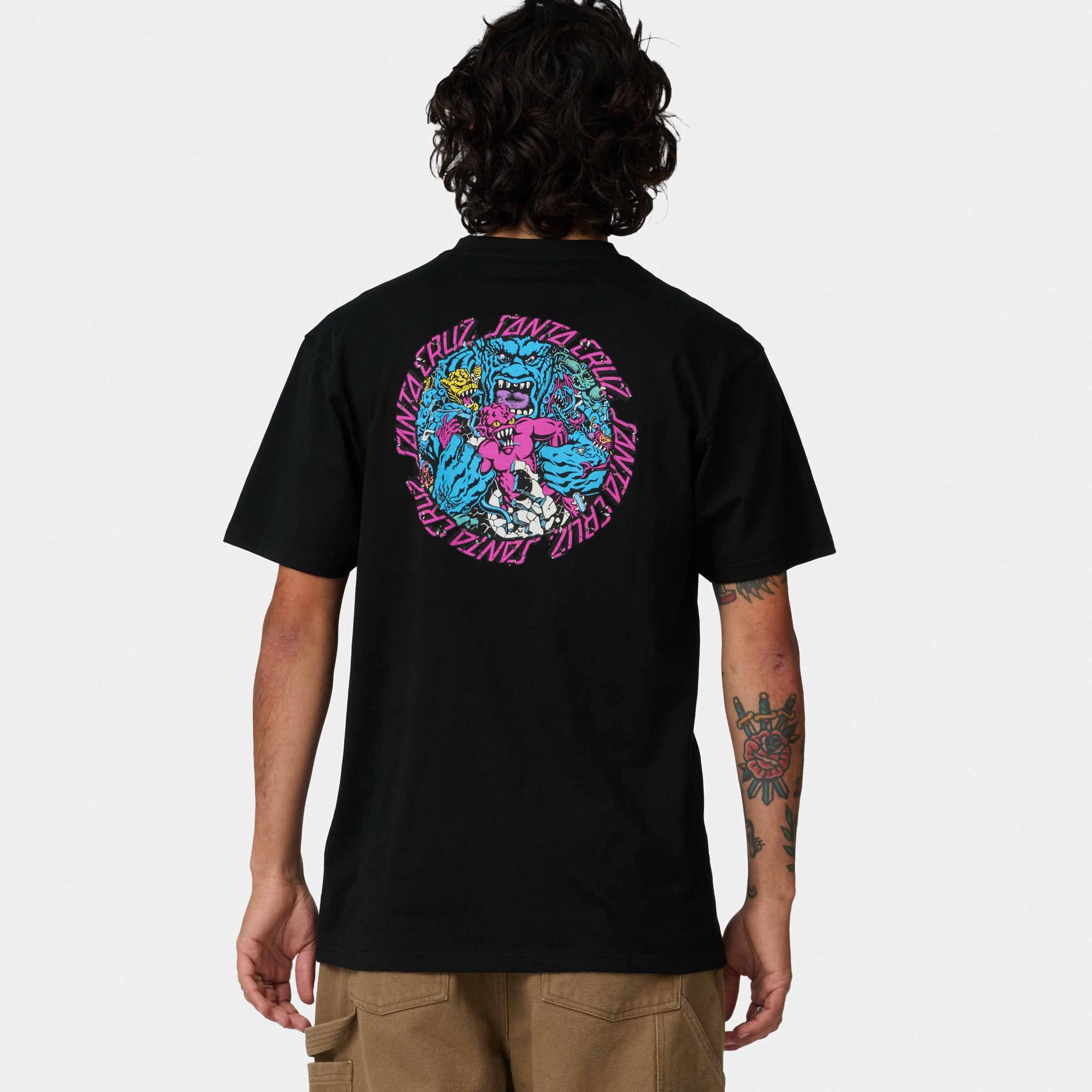 Santa Cruz Roskopp Monster Strip T-Shirt-Black | Santa Cruz | - Northshore Newquay - Surf/Skate Shop