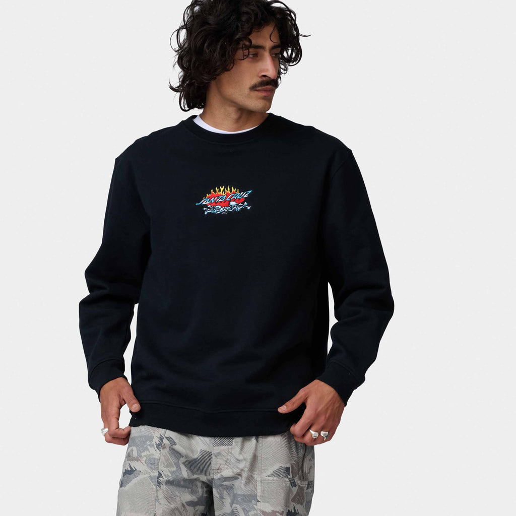 Santa Cruz Salba Voodoo Pit Crew-Black | Santa Cruz | - Northshore Newquay - Surf/Skate Shop