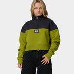 Santa Cruz Women's Split Sun Quarter Crew-Black Wash/Pesto | Santa Cruz | - Northshore Newquay - Surf/Skate Shop