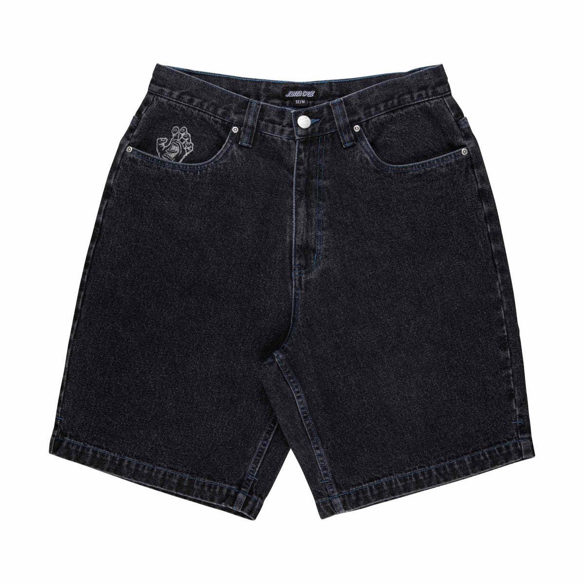 Santa Cruz Stamped Big Shorts-Black | Santa Cruz | - Northshore Newquay - Surf/Skate Shop
