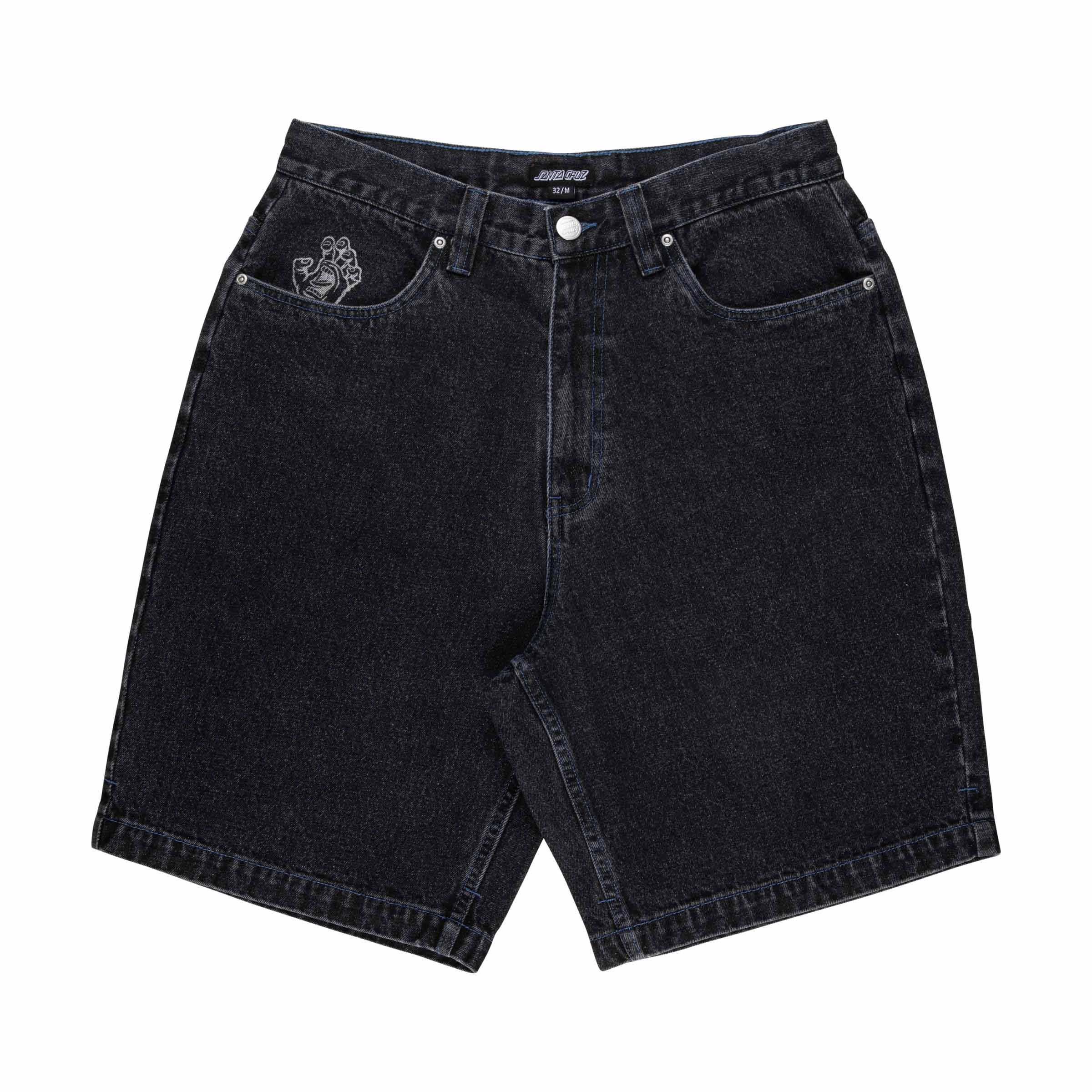 Santa Cruz Stamped Big Shorts-Black | Santa Cruz | - Northshore Newquay - Surf/Skate Shop
