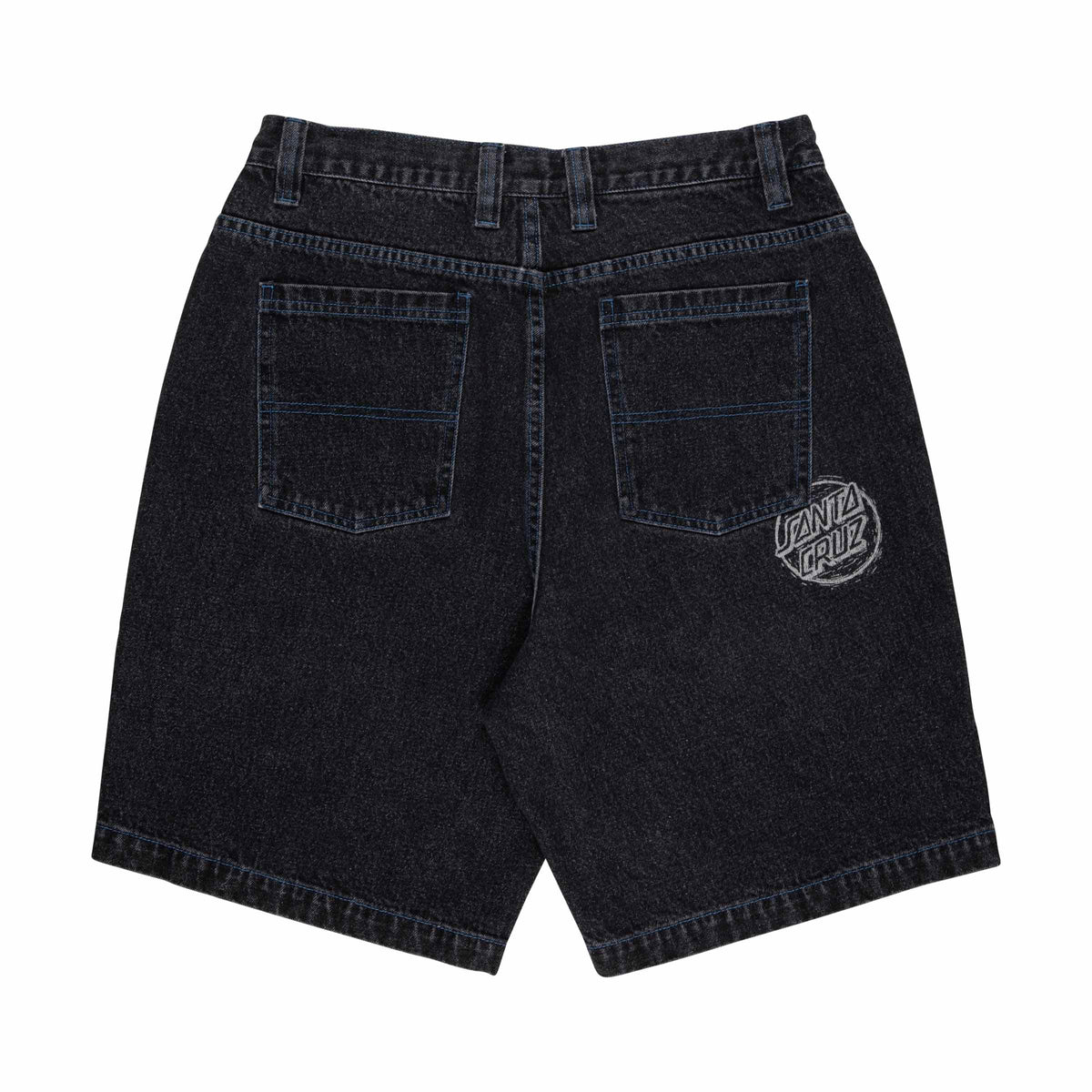 Santa Cruz Stamped Big Shorts-Black | Santa Cruz | - Northshore Newquay - Surf/Skate Shop