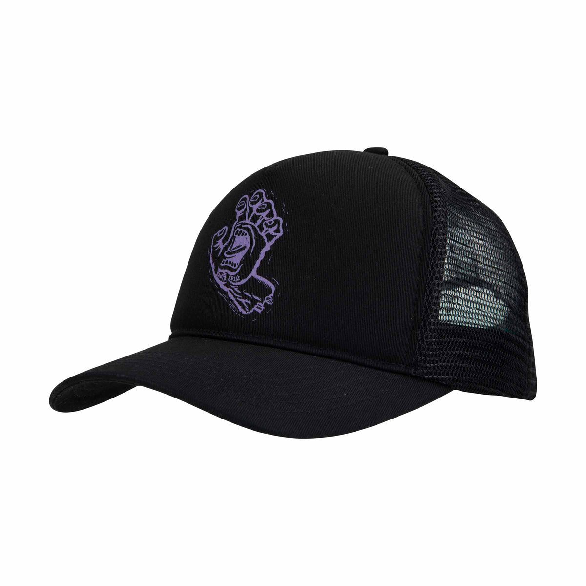 Santa Cruz Stamped Screaming Hand Cap-Black | Santa Cruz | - Northshore Newquay - Surf/Skate Shop