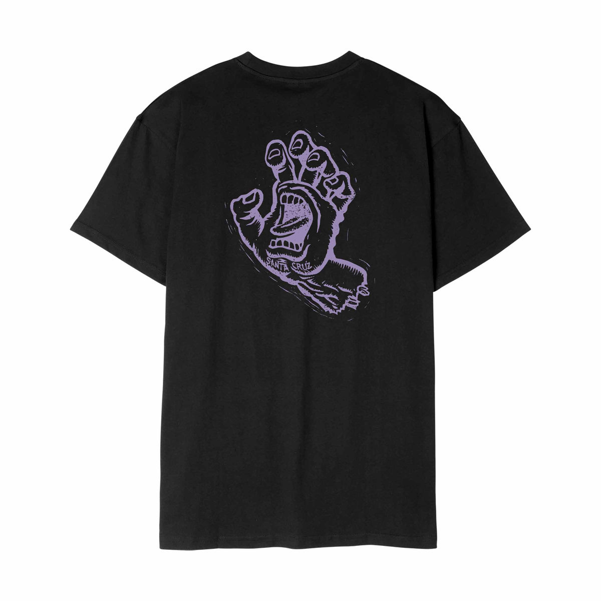 Santa Cruz Stamped Screaming Hand T-Shirt-Black | Santa Cruz | - Northshore Newquay - Surf/Skate Shop