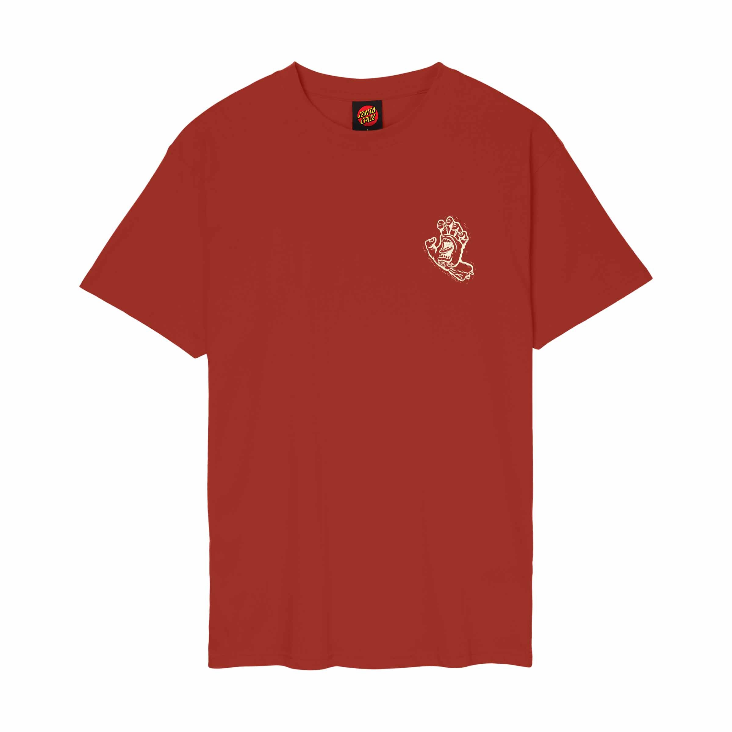 Santa Cruz Stamped Screaming Hand T-Shirt-Ketchup | Santa Cruz | - Northshore Newquay - Surf/Skate Shop