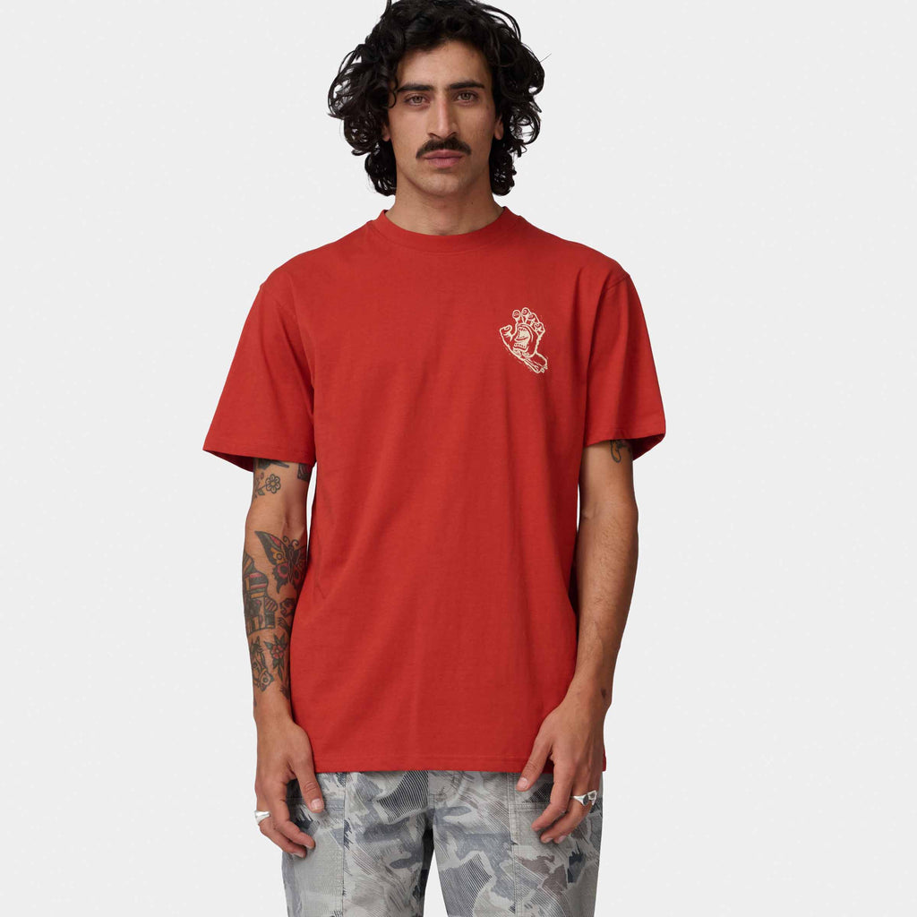 Santa Cruz Stamped Screaming Hand T-Shirt-Ketchup | Santa Cruz | - Northshore Newquay - Surf/Skate Shop