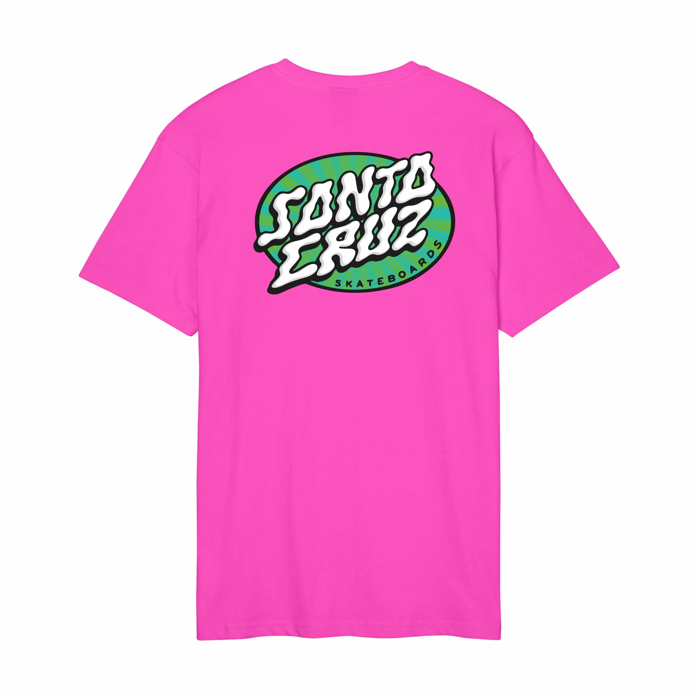 Santa Cruz Vertigo Dot T-Shirt-Electric Pink | Santa Cruz | - Northshore Newquay - Surf/Skate Shop