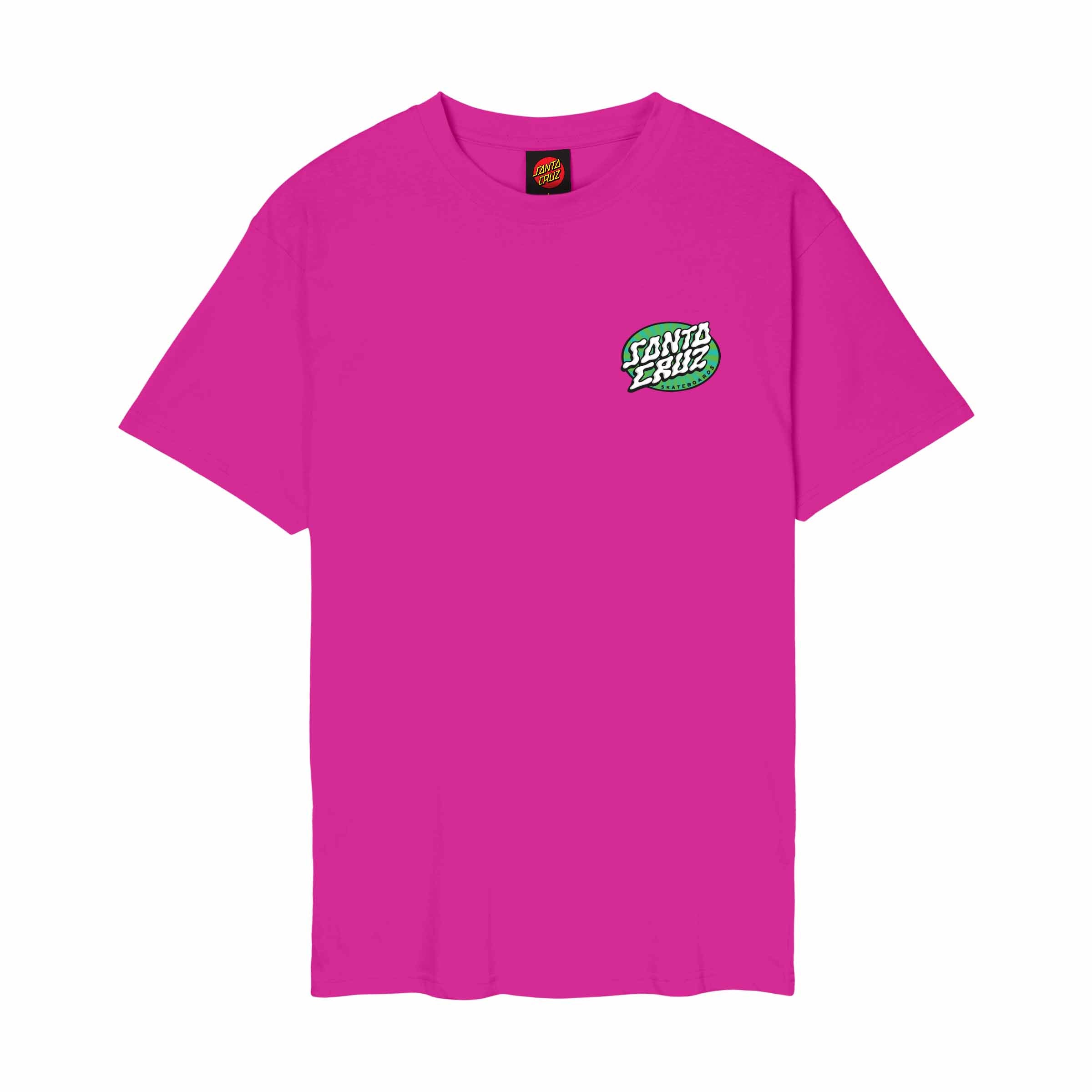Santa Cruz Vertigo Dot T-Shirt-Electric Pink | Santa Cruz | - Northshore Newquay - Surf/Skate Shop