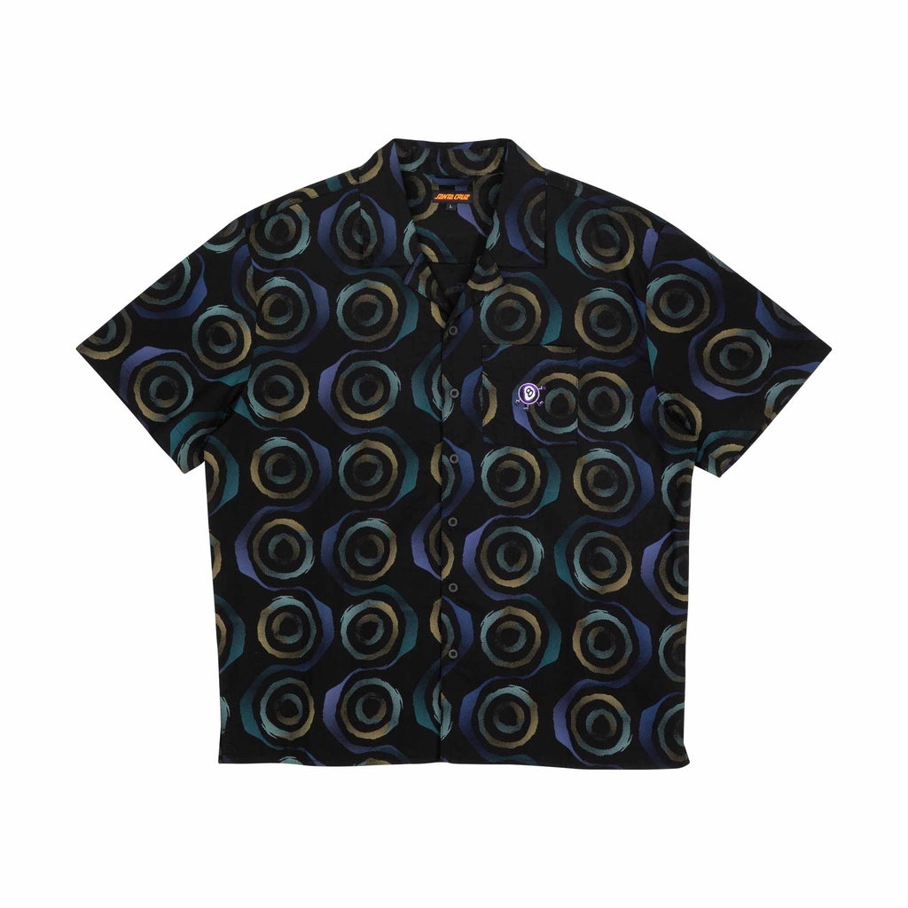 Santa Cruz Vertigo Haze Shirt-Black | Santa Cruz | - Northshore Newquay - Surf/Skate Shop