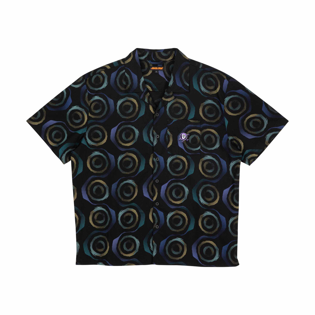 Santa Cruz Vertigo Haze Shirt-Black | Santa Cruz | - Northshore Newquay - Surf/Skate Shop
