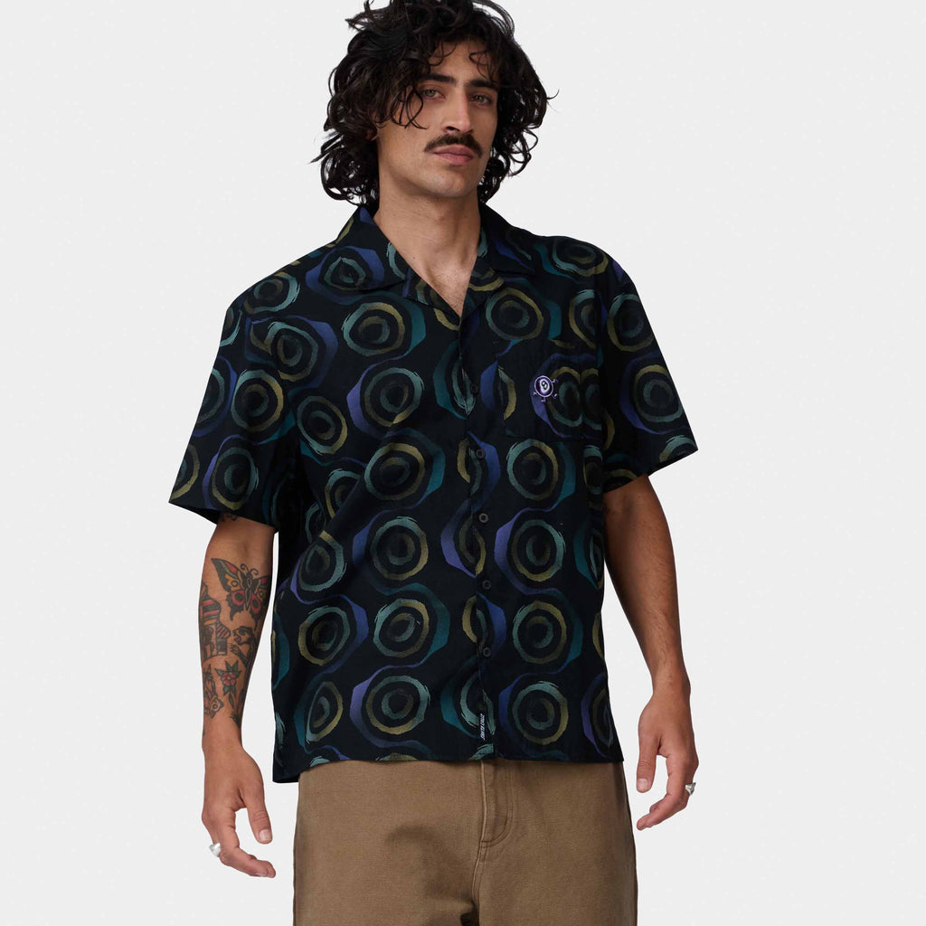 Santa Cruz Vertigo Haze Shirt-Black | Santa Cruz | - Northshore Newquay - Surf/Skate Shop