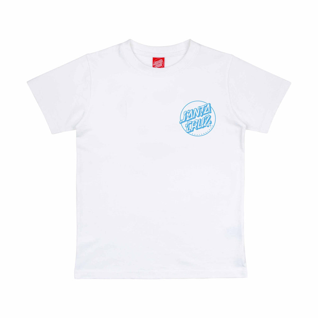 Santa Cruz Youth Roskopp Screaming Five T-shirt-White | Santa Cruz | - Northshore Newquay - Surf/Skate Shop