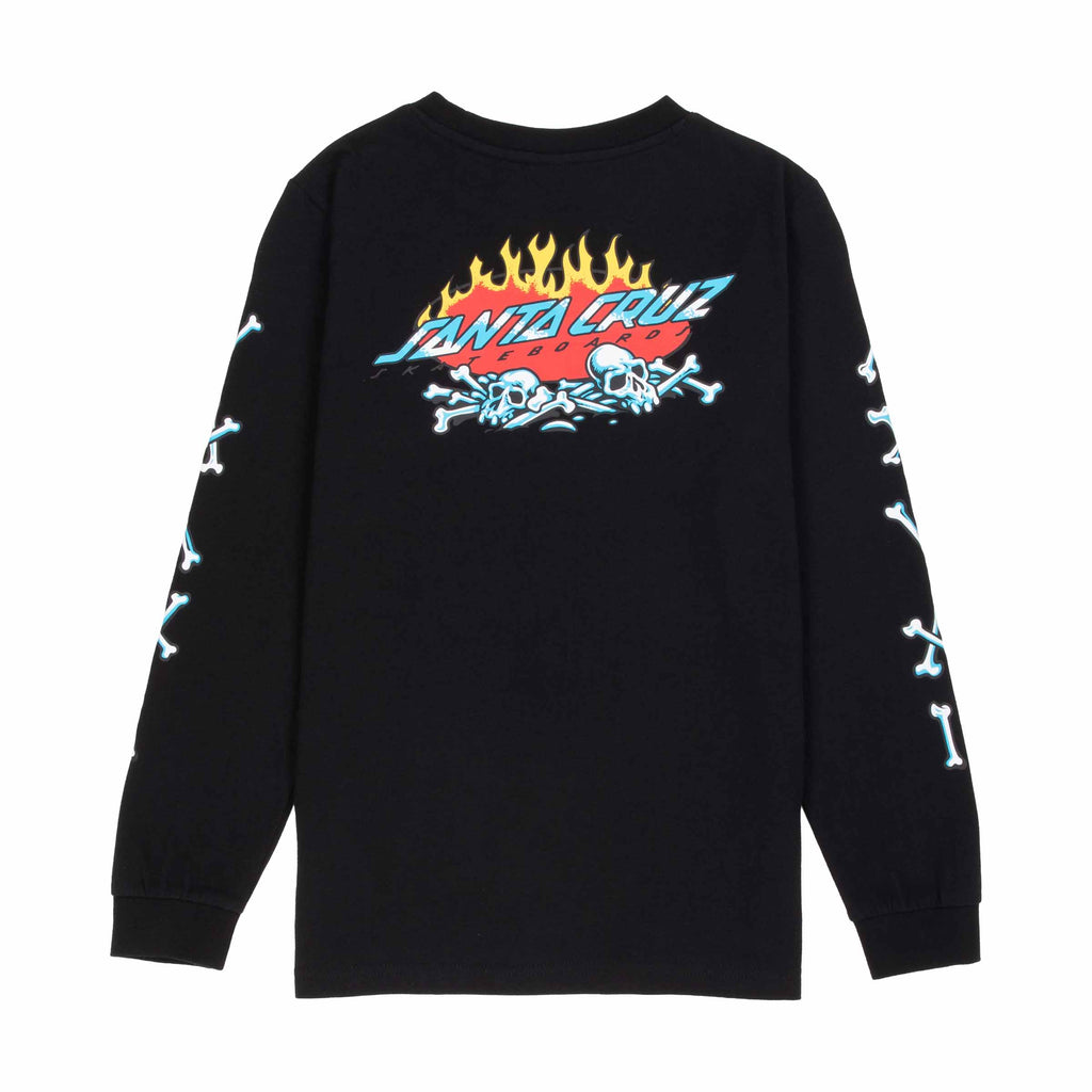 Santa Cruz Youth Salba Voodoo Pit Long Sleeve T-shirt-Black | Santa Cruz | - Northshore Newquay - Surf/Skate Shop