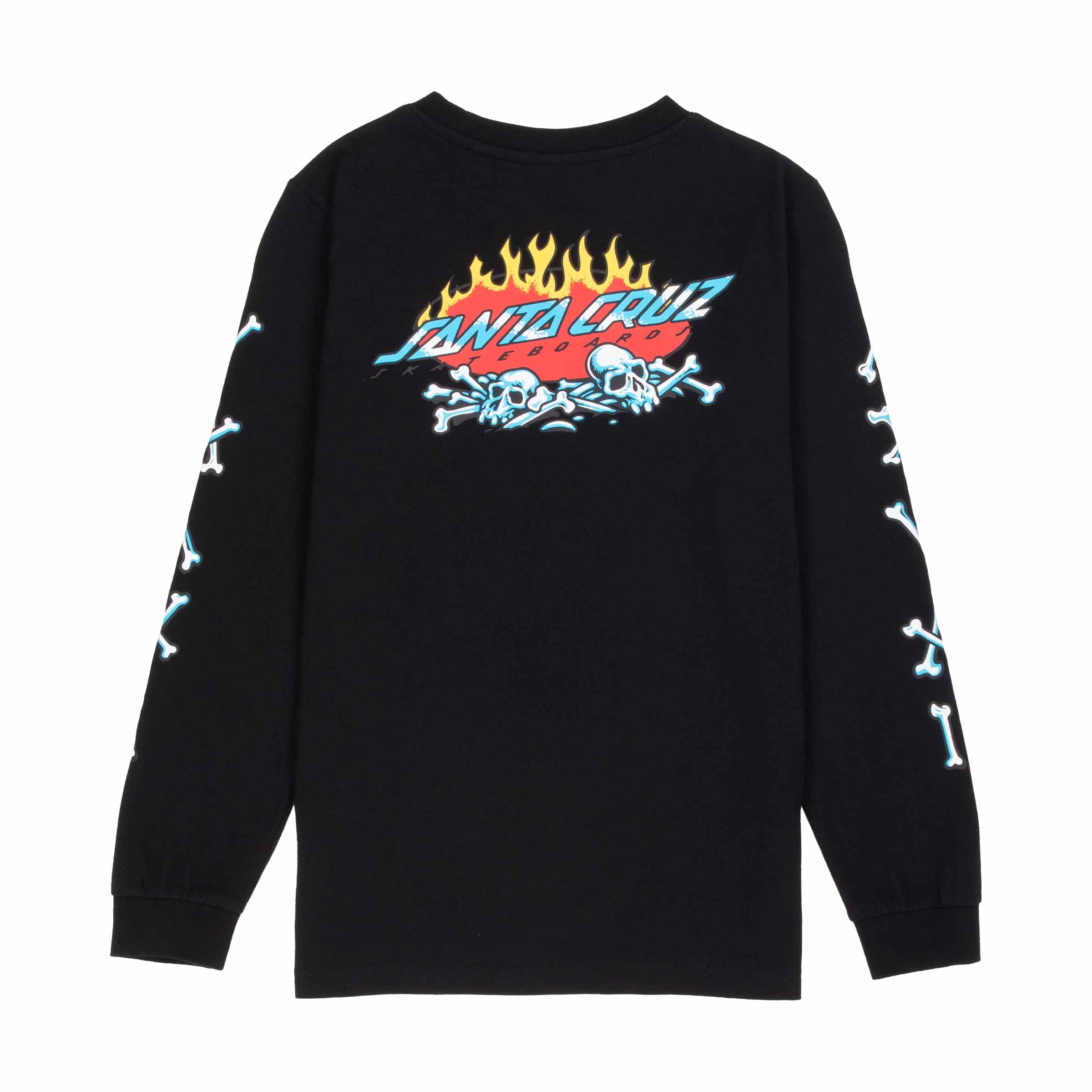 Santa Cruz Youth Salba Voodoo Pit Long Sleeve T-shirt-Black | Santa Cruz | - Northshore Newquay - Surf/Skate Shop