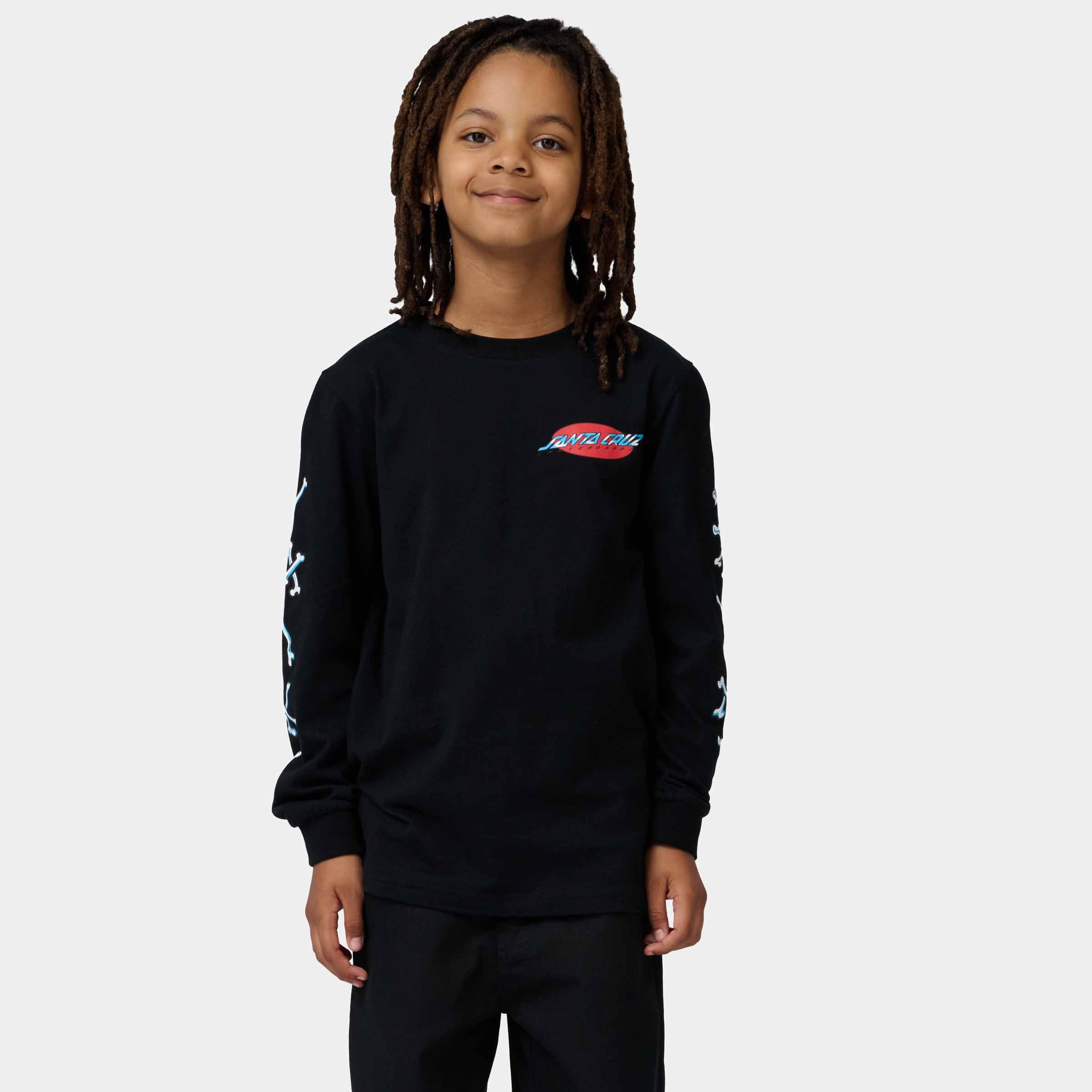 Santa Cruz Youth Salba Voodoo Pit Long Sleeve T-shirt-Black | Santa Cruz | - Northshore Newquay - Surf/Skate Shop