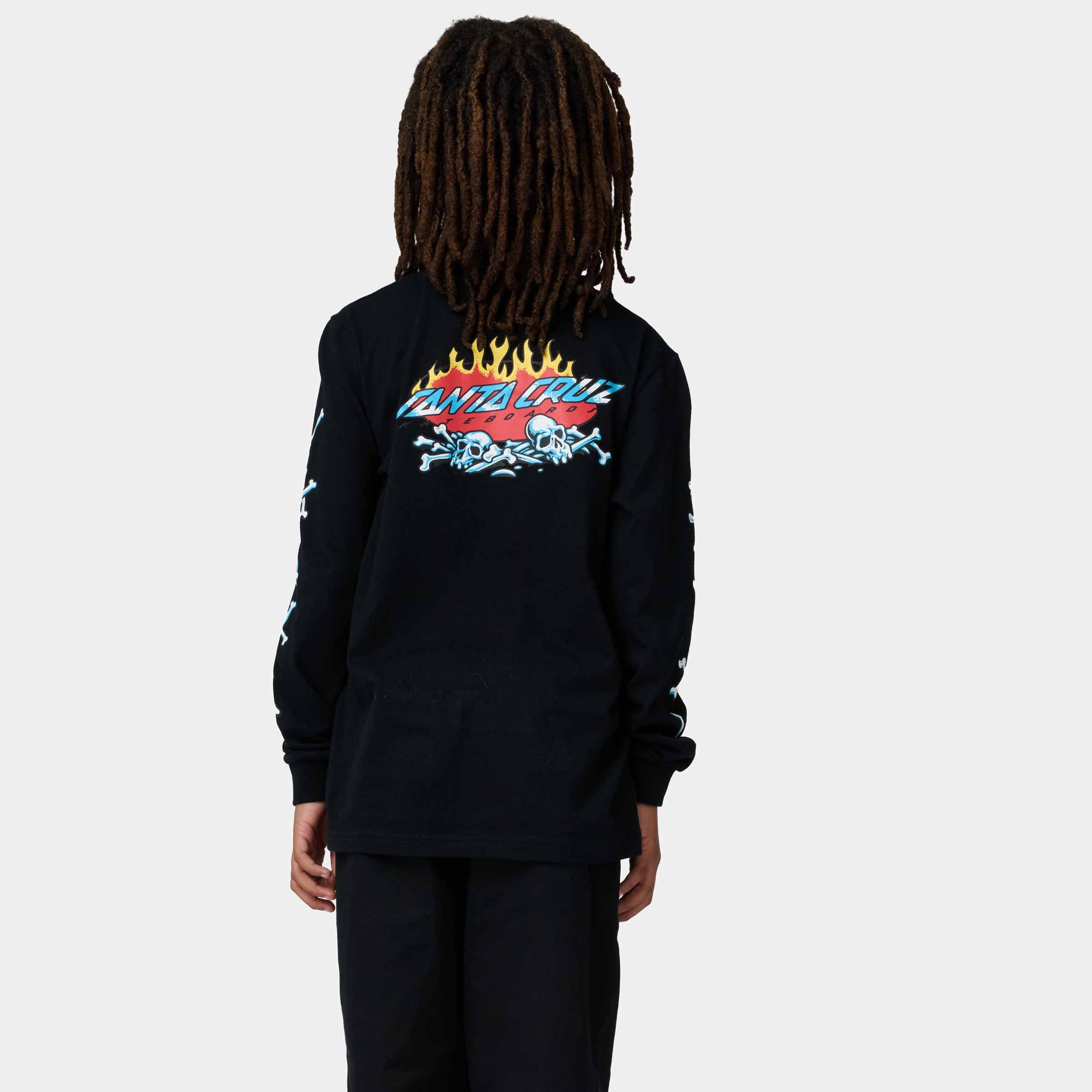 Santa Cruz Youth Salba Voodoo Pit Long Sleeve T-shirt-Black | Santa Cruz | - Northshore Newquay - Surf/Skate Shop