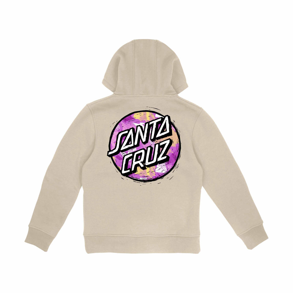 Santa Cruz Youth Stamped Opus Camo Hoody-Chalk | Santa Cruz | - Northshore Newquay - Surf/Skate Shop