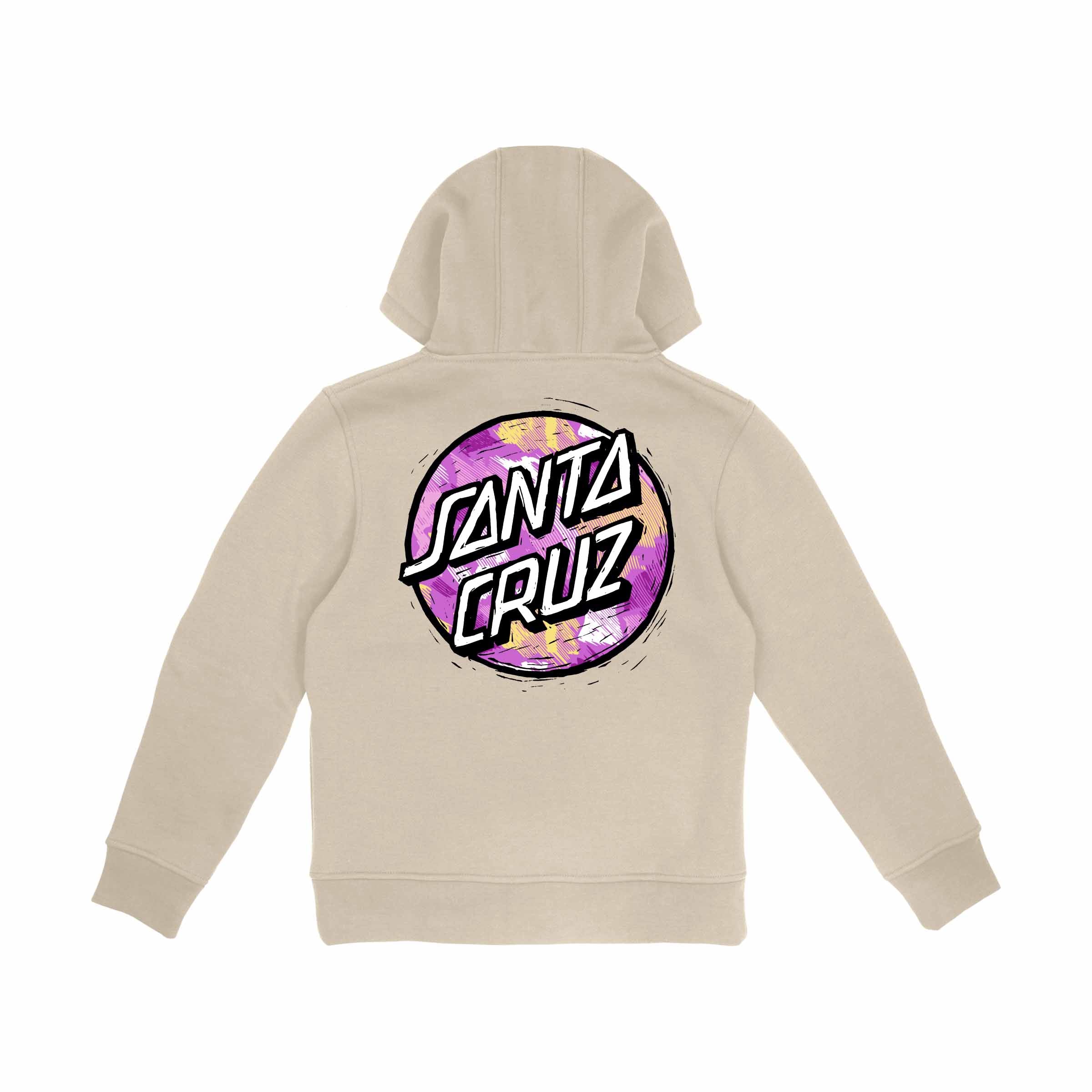 Santa Cruz Youth Stamped Opus Camo Hoody-Chalk | Santa Cruz | - Northshore Newquay - Surf/Skate Shop