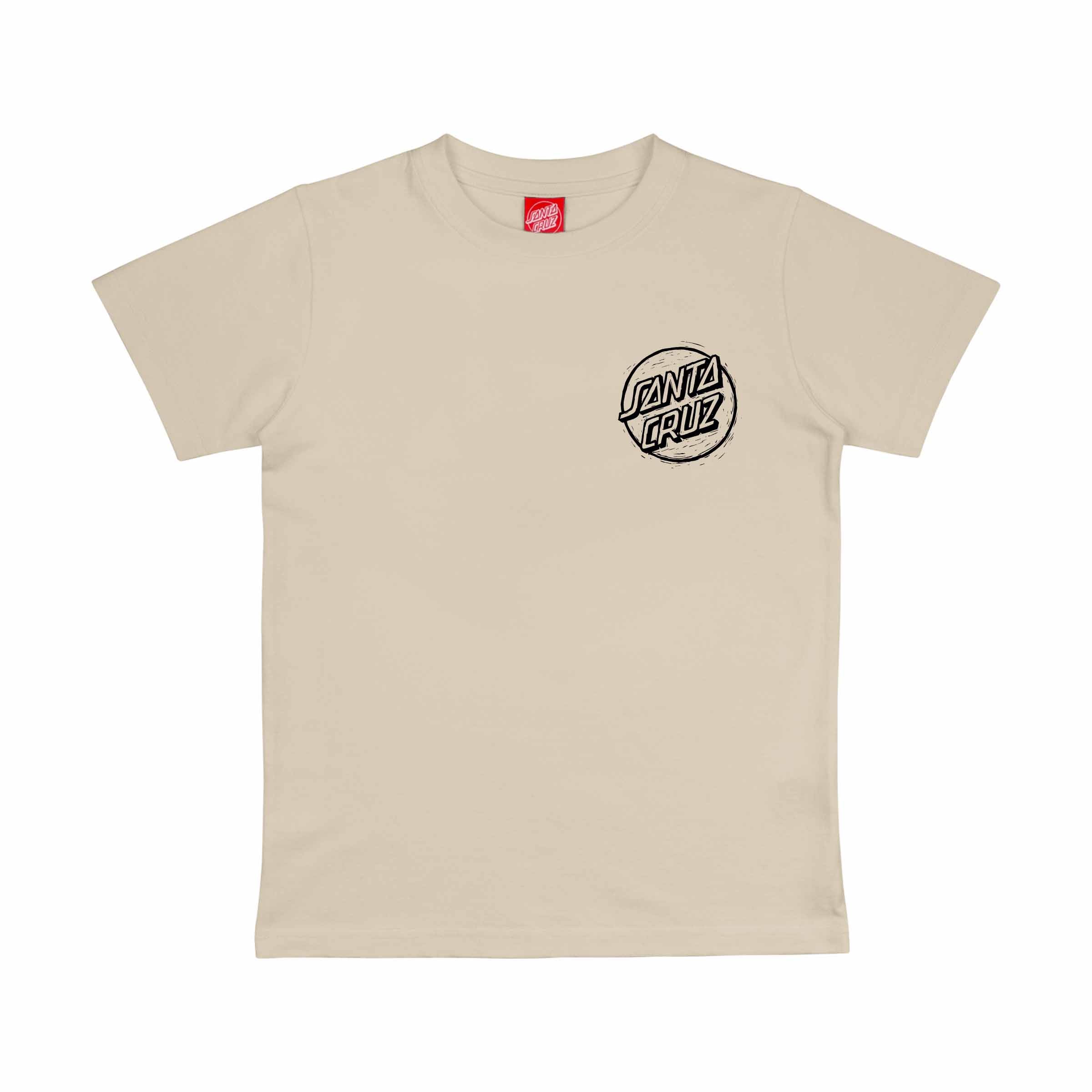 Santa Cruz Youth Stamped Opus Camo T-shirt- Chalk | Santa Cruz | - Northshore Newquay - Surf/Skate Shop