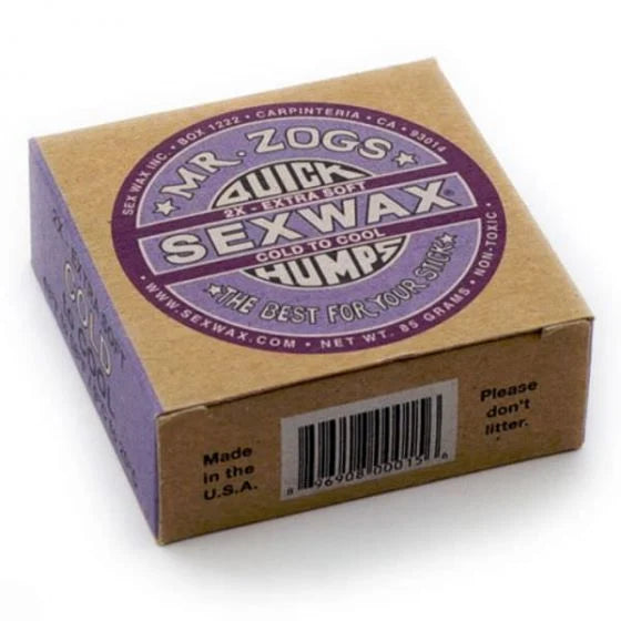 Sex Wax Quick Humps Purple Cold to Cool Water | Mr. Zoggs | Surf Board Wax - Northshore Newquay - Surf/Skate Shop
