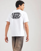 Vans OVAL LOGO LOOSE SS TEE - White | Vans | Mens T-Shirts - Northshore Newquay - Surf/Skate Shop
