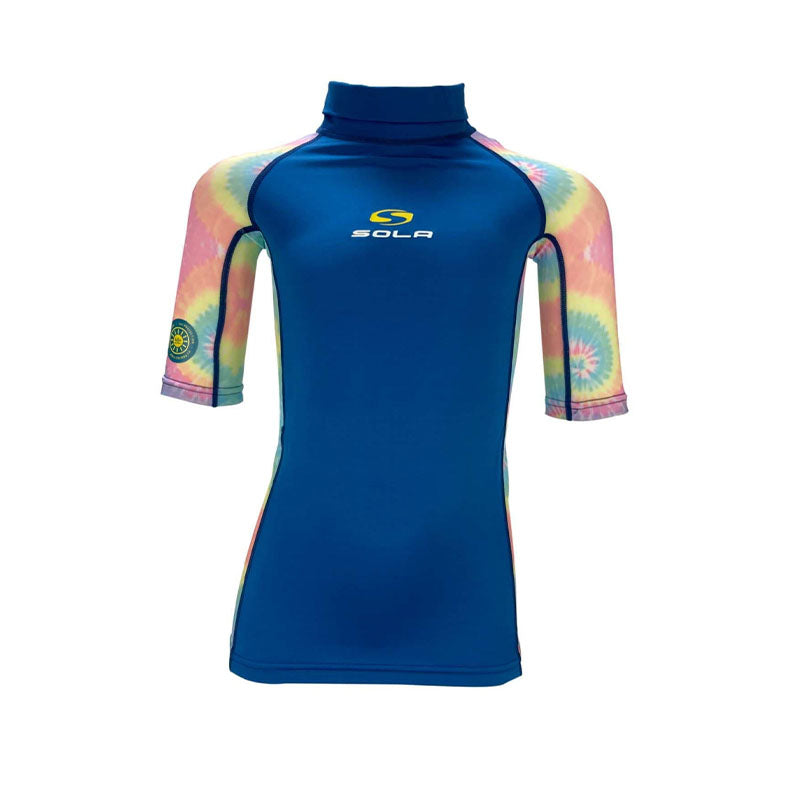 Sola Girls High Neck Short Sleeve Rash Vest | Sola | Rash Vest - Northshore Newquay - Surf/Skate Shop