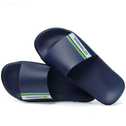 HAVAIANAS SLIDE BRASIL-Navy Blue | Havaianas | Sliders - Northshore Newquay - Surf/Skate Shop