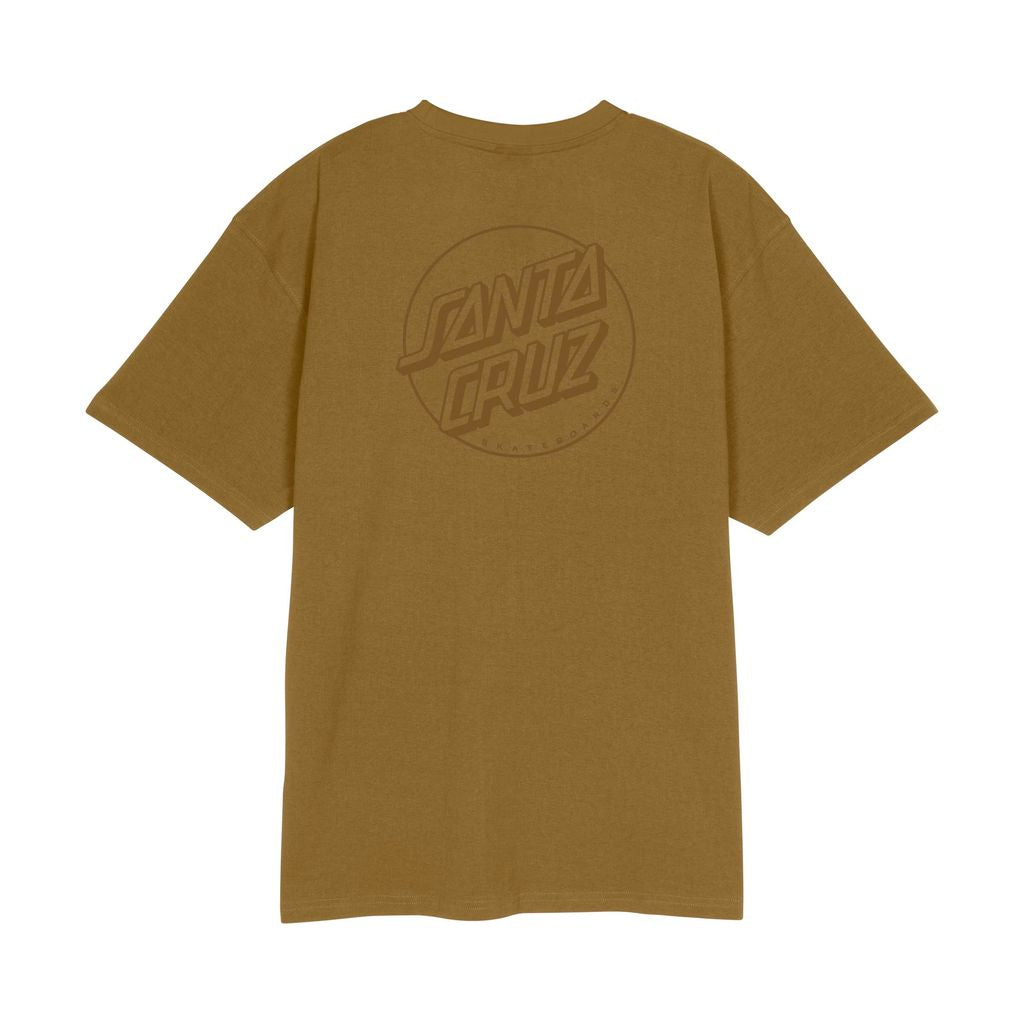 Santa Cruz Tonal Opus Dot Stripe T-Shirt-Bronze