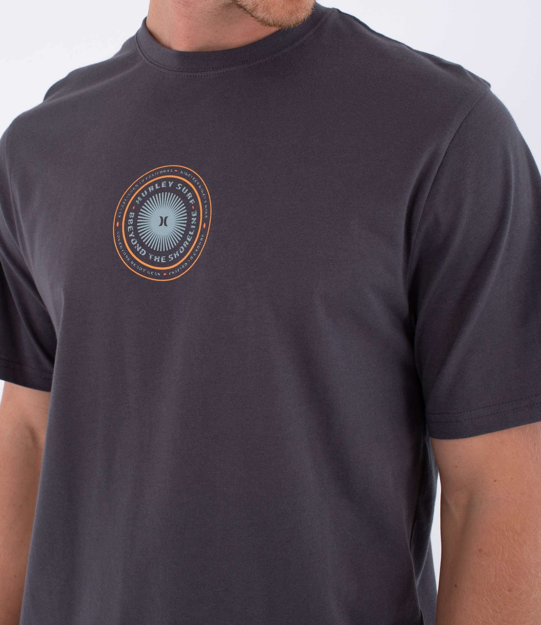 Hurley Pinheiros Printing Press T-Shirt-Dark Stone Grey | Hurley | - Northshore Newquay - Surf/Skate Shop