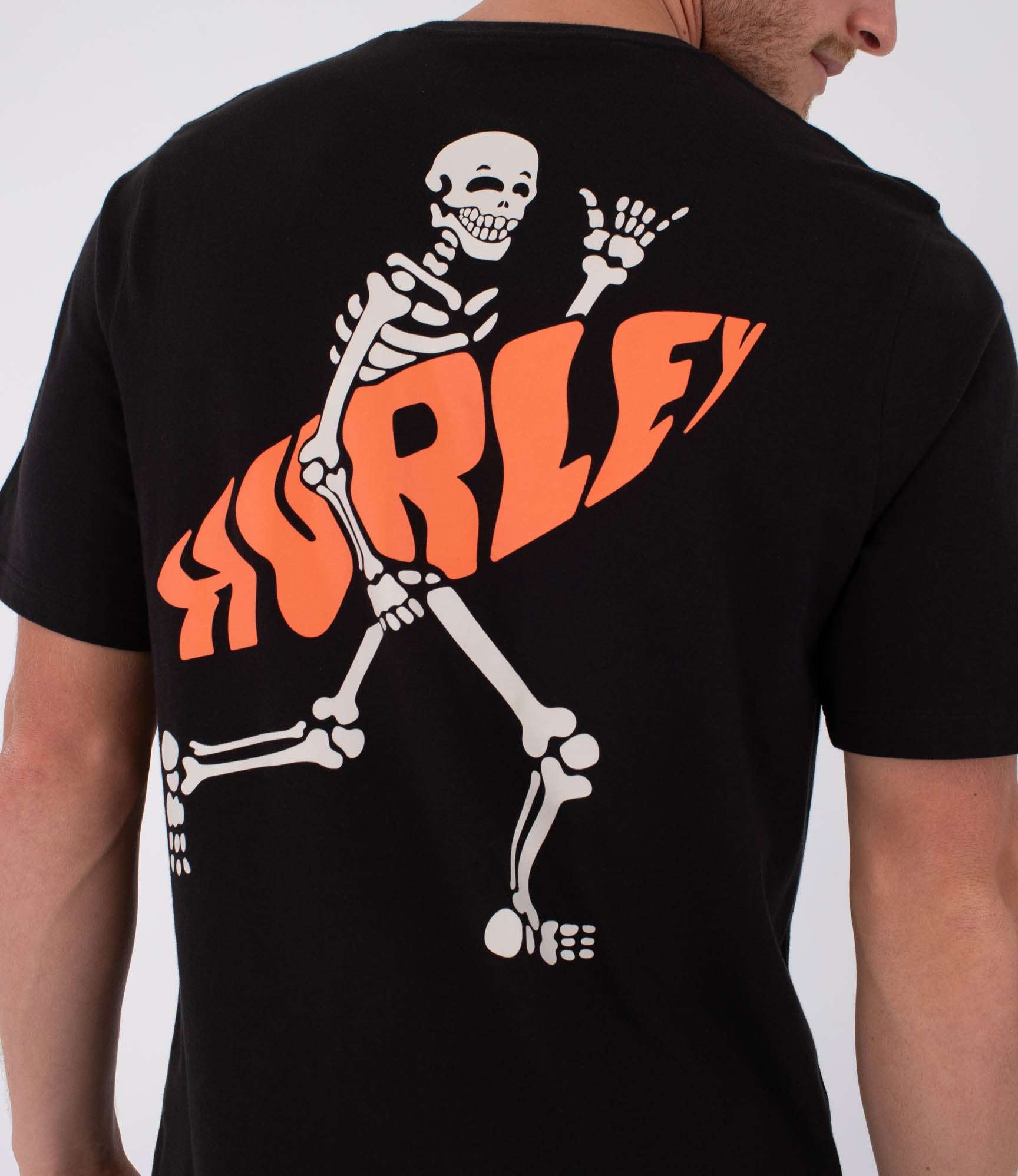 Hurley Flamingue Printing Press T-Shirt-Black | Hurley | - Northshore Newquay - Surf/Skate Shop