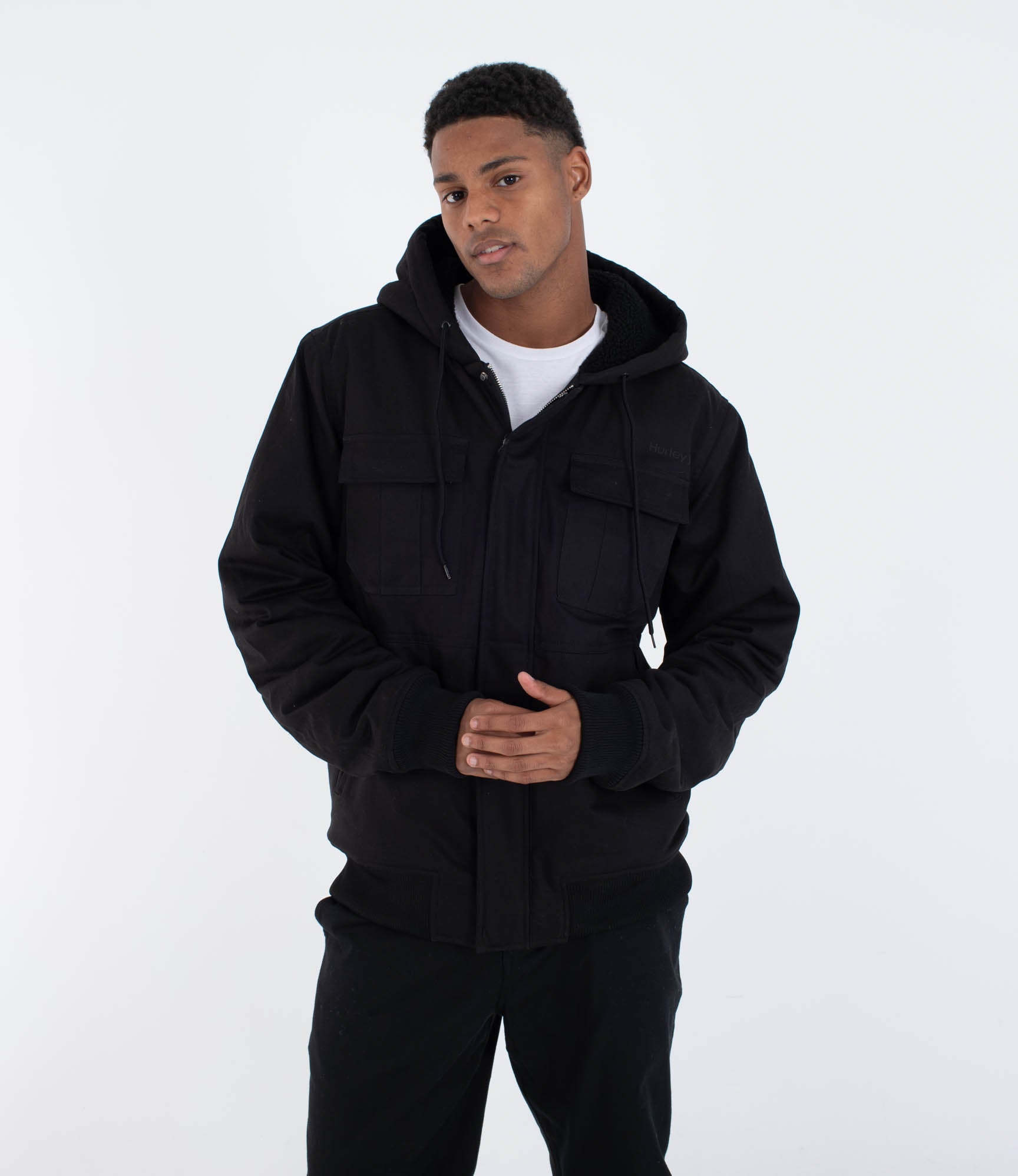 Hurley Surge 2.0 Jacket-Black | Hurley | Jacket - Northshore Newquay - Surf/Skate