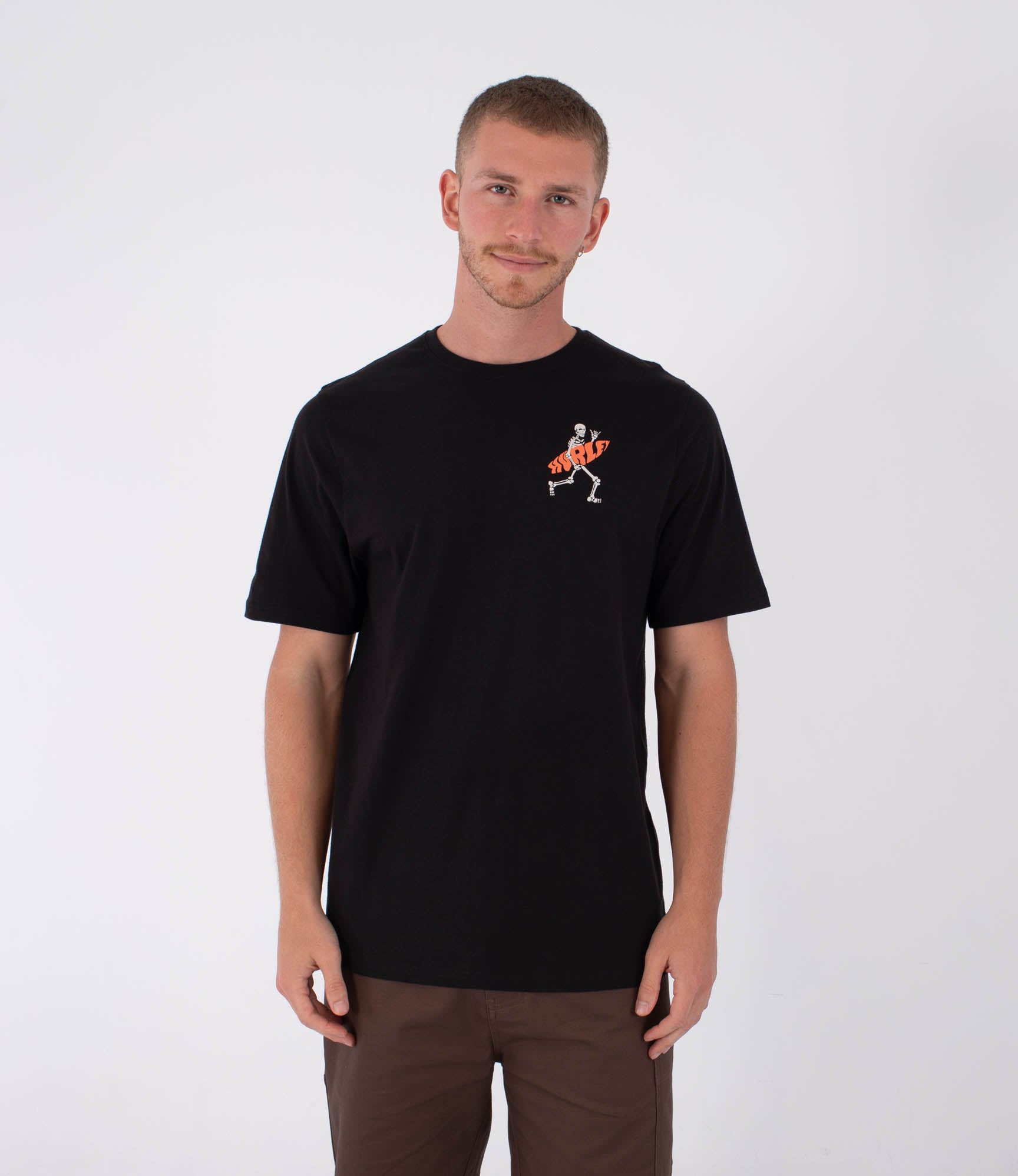 Hurley Flamingue Printing Press T-Shirt-Black | Hurley | - Northshore Newquay - Surf/Skate Shop