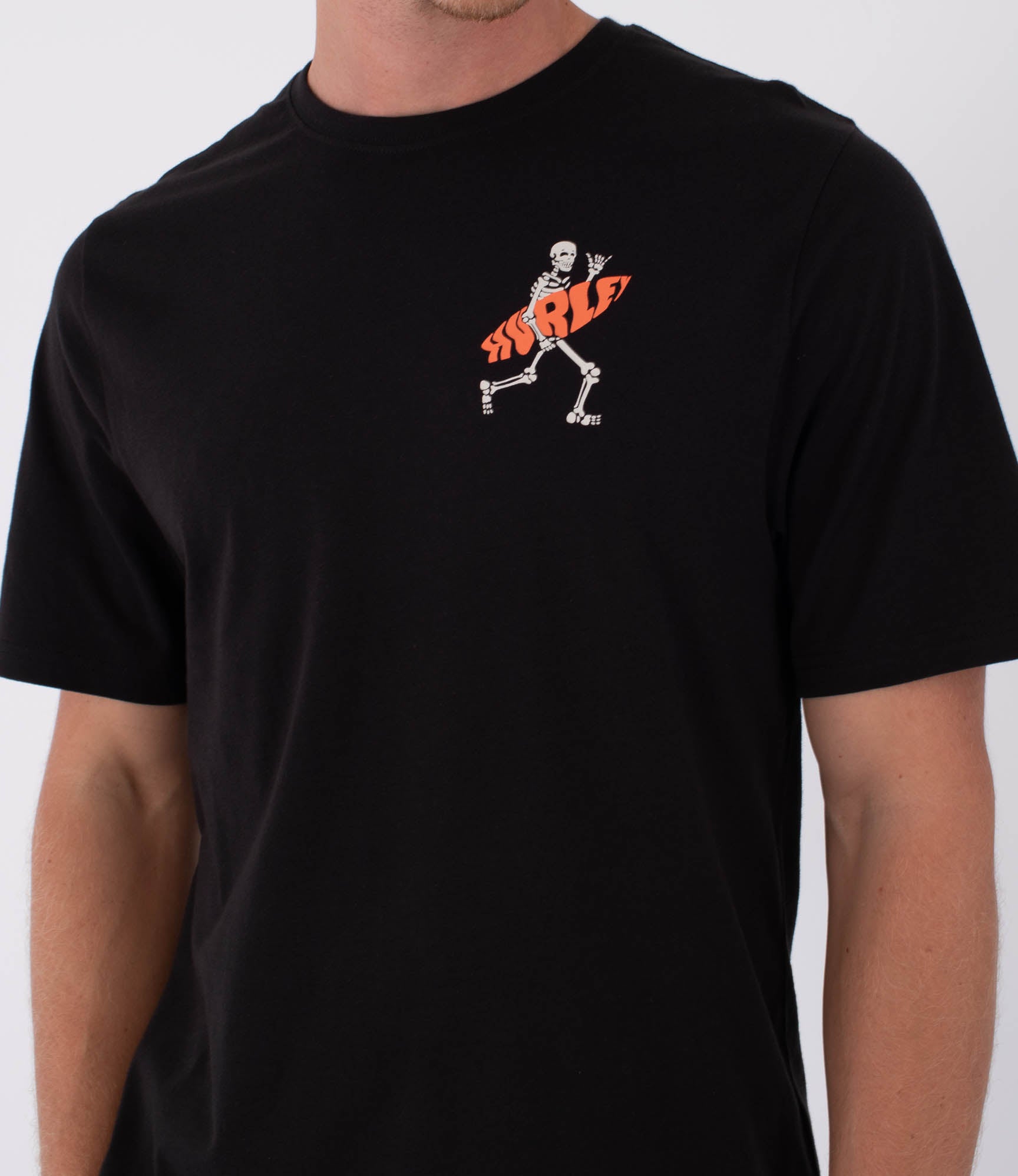 Hurley Flamingue Printing Press T-Shirt-Black | Hurley | - Northshore Newquay - Surf/Skate Shop