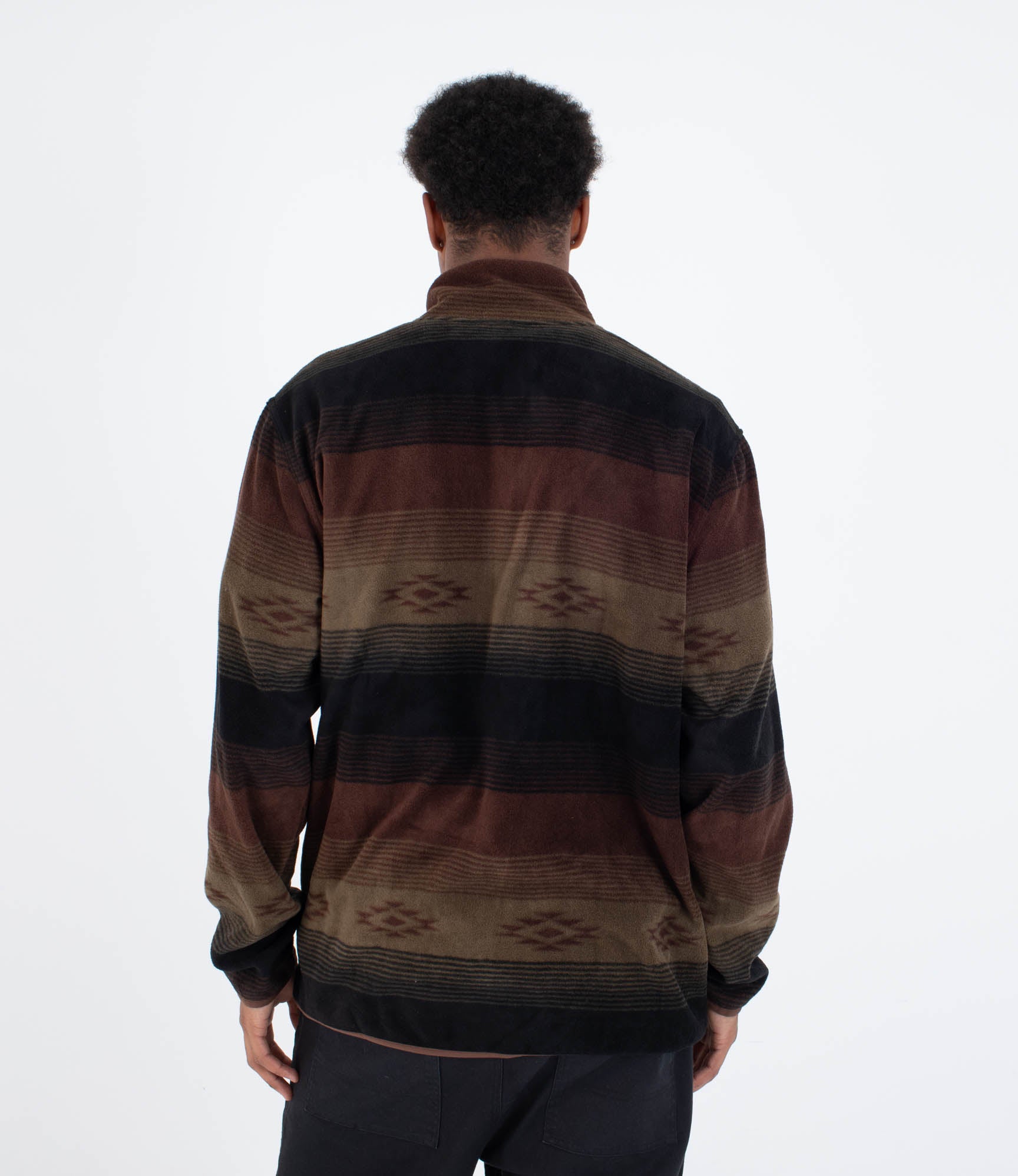 Hurley Mesa Windchill 1/4 Zip fleece-Expresso | Hurley | Fleece - Northshore Newquay - Surf/Skate