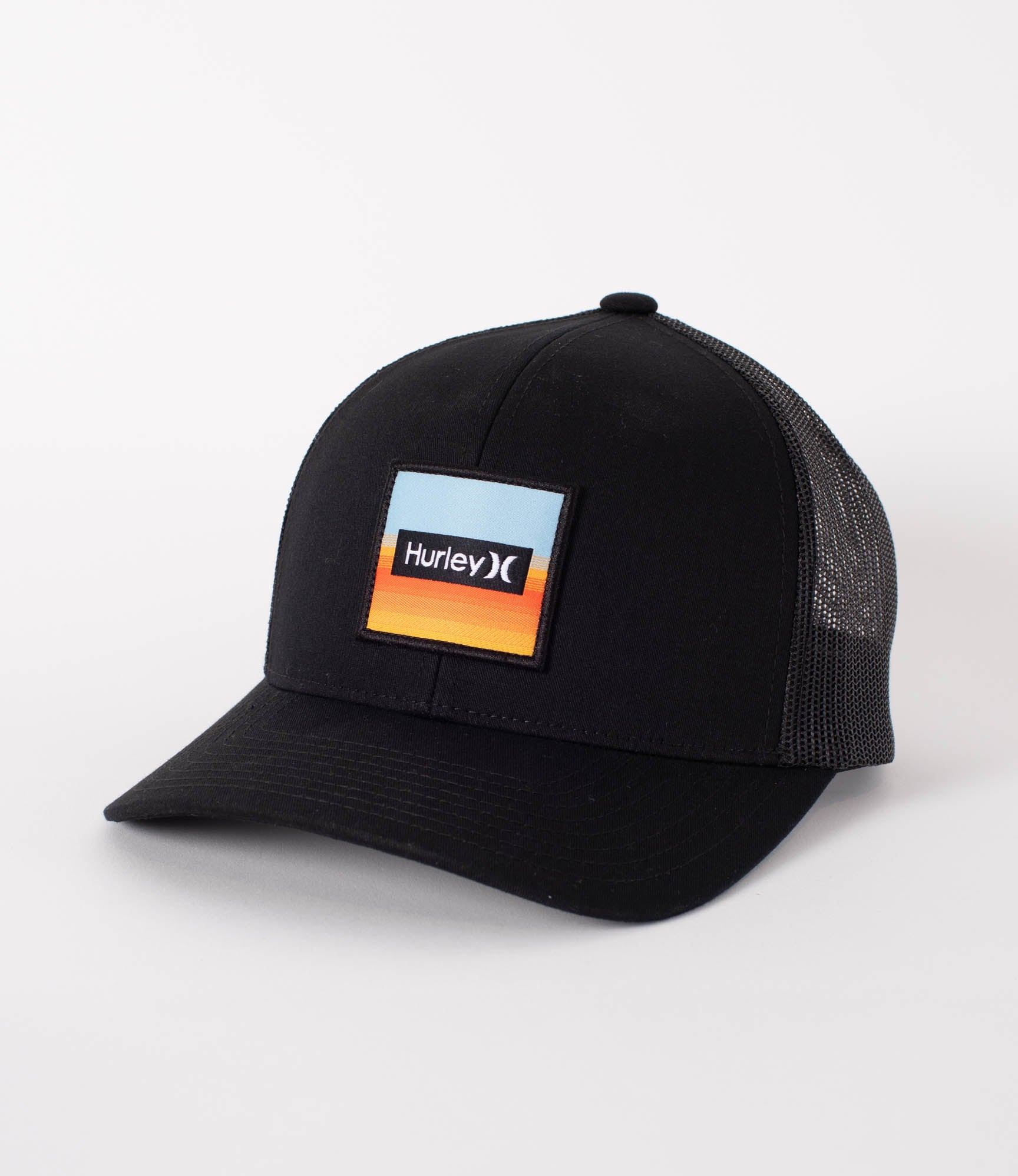 Hurley Seacliff Trucker Cap-Black/Stripe | Hurley | - Northshore Newquay - Surf/Skate Shop