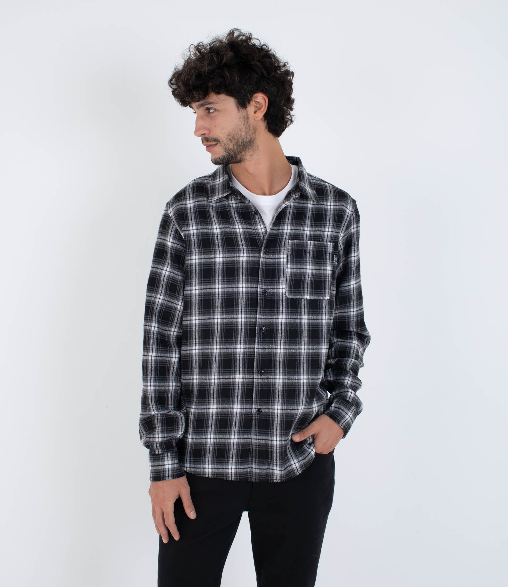 Hurley Axe Flannel Shirt-Black | Hurley | Shirt - Northshore Newquay - Surf/Skate