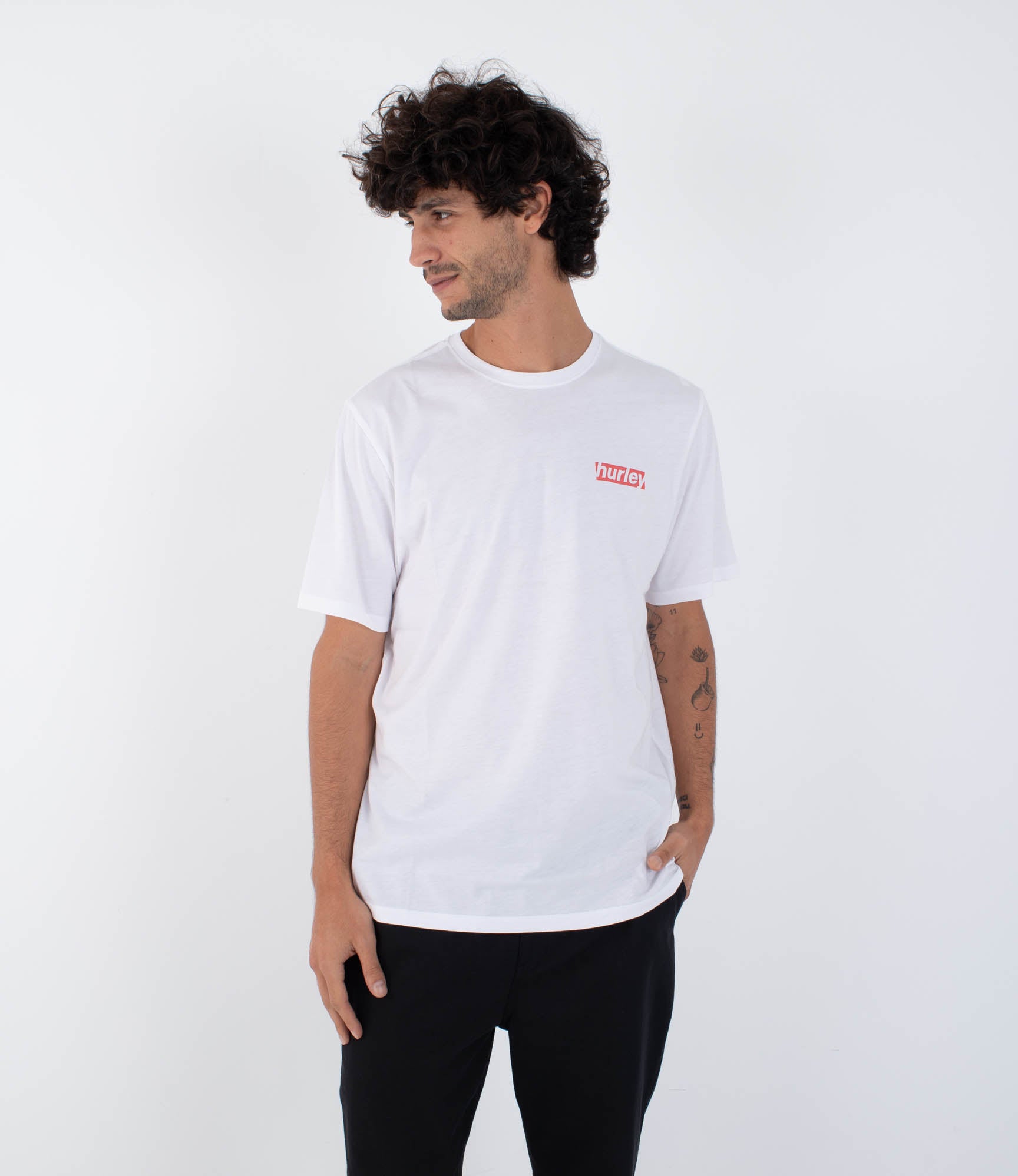 Hurley Throwback Frill T-shirt-White | Hurley |