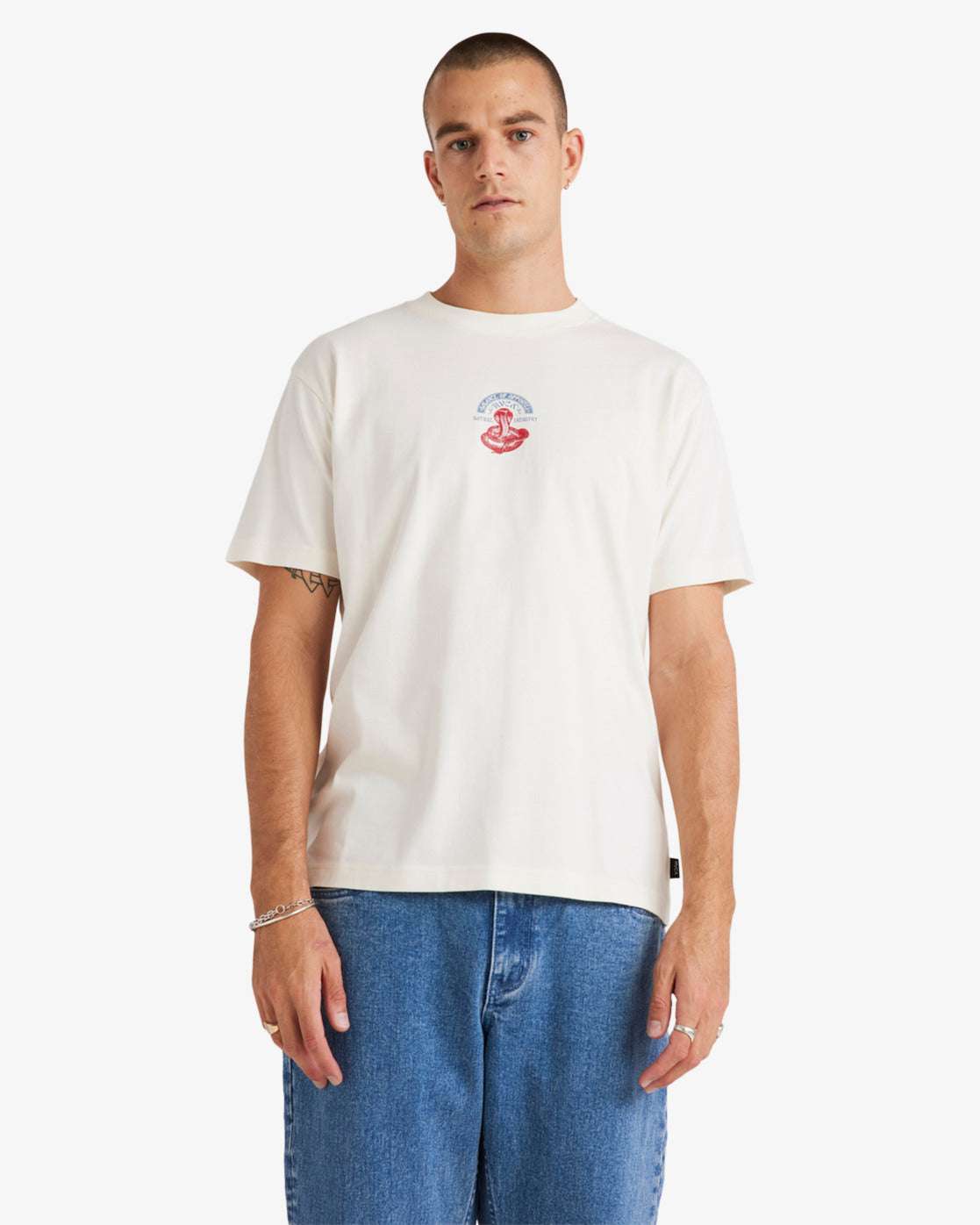 RVCA Men's Charmer Tshirt - Antique White | RVCA | T Shirt