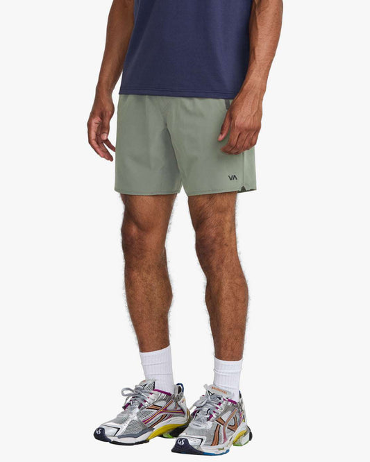 RVCA Yogger Stretch Performance Shorts 17" -Sage Leaf | RVCA | Shorts
