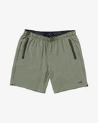 RVCA Yogger Stretch Performance Shorts 17" -Sage Leaf | RVCA | Shorts