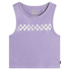Vans Check Wash Fitted Crop Tank-Purple Haze | Vans | Vest