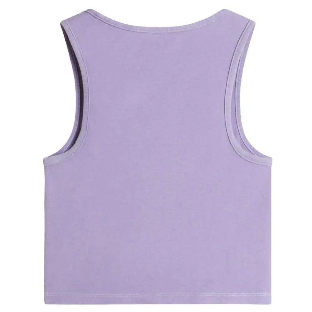 Vans Check Wash Fitted Crop Tank-Purple Haze | Vans | Vest