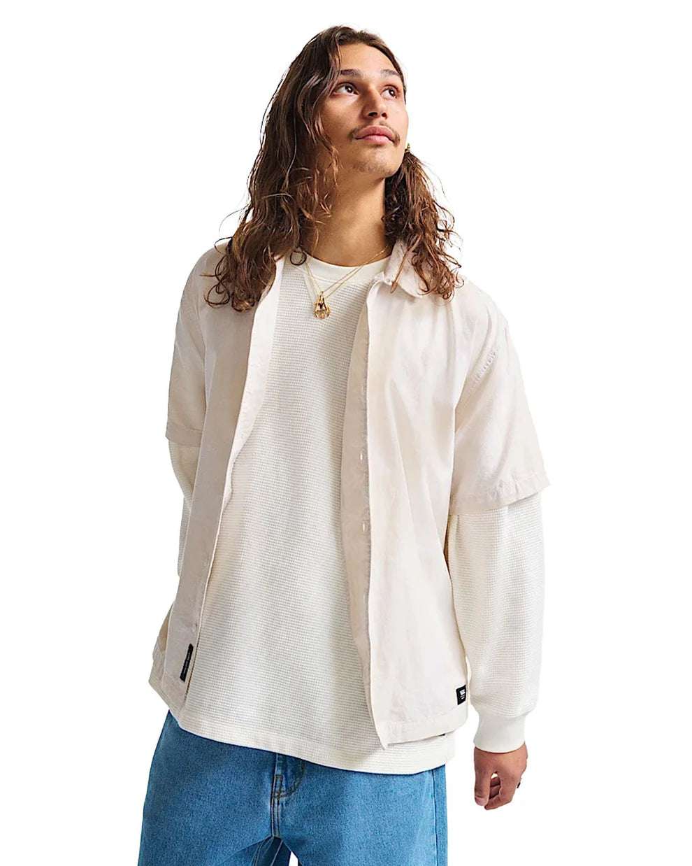 Vans Kessler Checkerboard Shirt-Whit/Marshmallow | Vans | Shirt