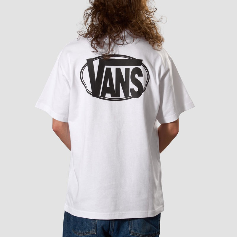 Vans OVAL LOGO LOOSE SS TEE - White | Vans | Mens T-Shirts - Northshore Newquay - Surf/Skate Shop